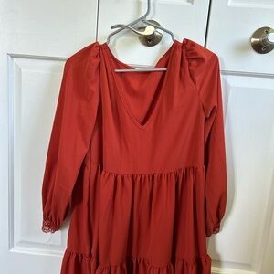 orange dress new and never worn